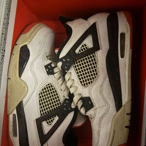 Women's White and Black Sneakers